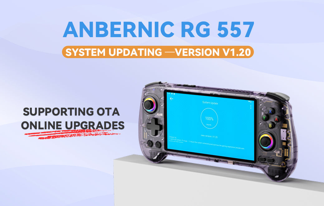 ⚡RG 557 Atualização de Sistema V1.20 – Mais Fluidez, Inteligência e Desempenho