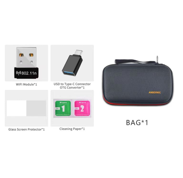 ANBERNIC RG350/RG350M/RG350P Bolsa de proteção e peças para RG351P Handheld