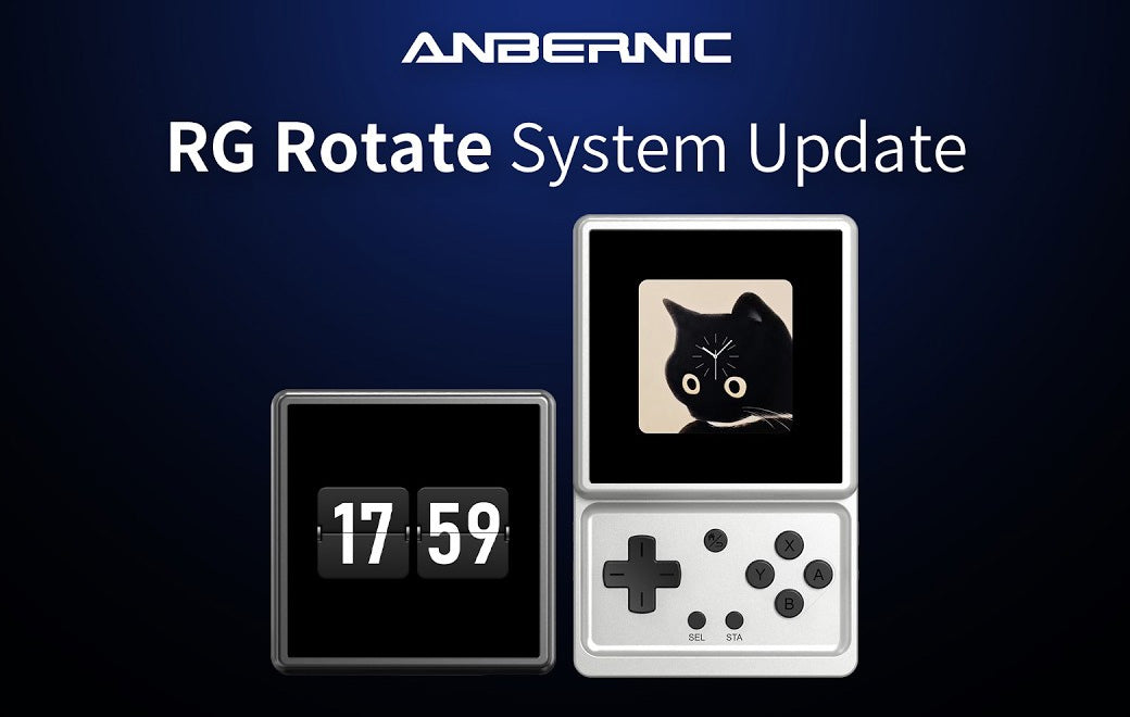Atualização ANBERNIC RG Rotate V1.44: Personalize o Mostrador da Tela de Bloqueio