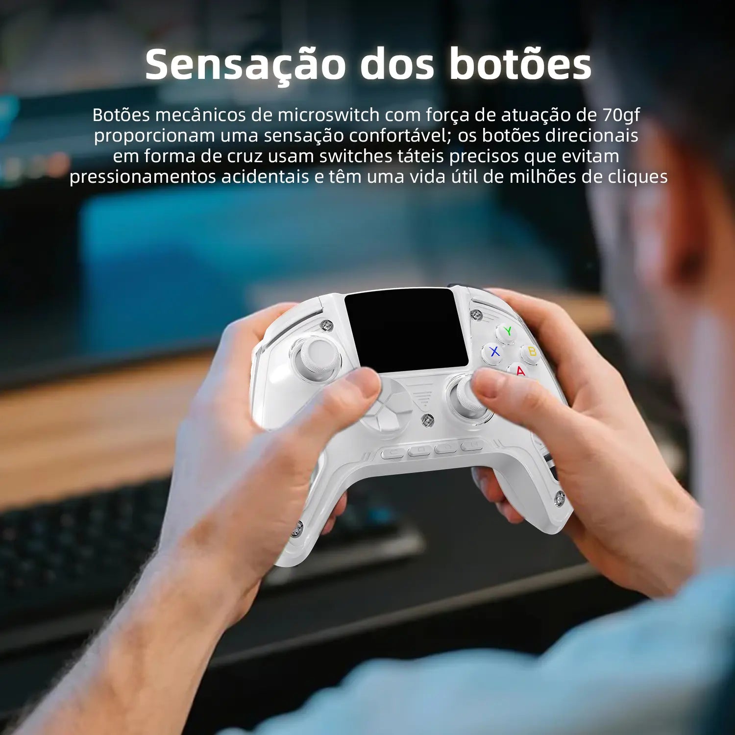 Botões de micro-switch mecânico com força de atuação de 70gf para feedback tátil