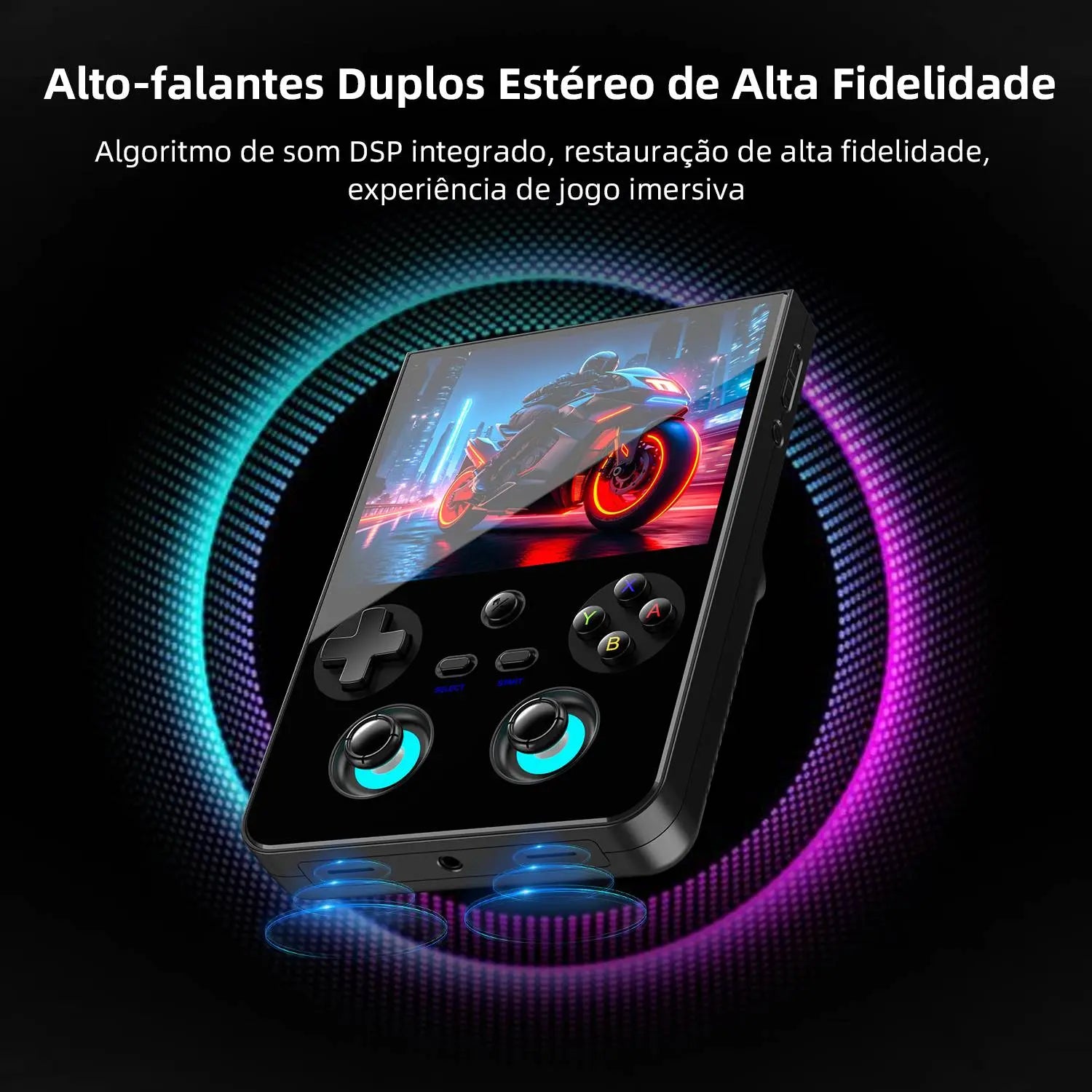 Sistema de resfriamento ativo com ventoinha de alta velocidade no Anbernic RG 477V